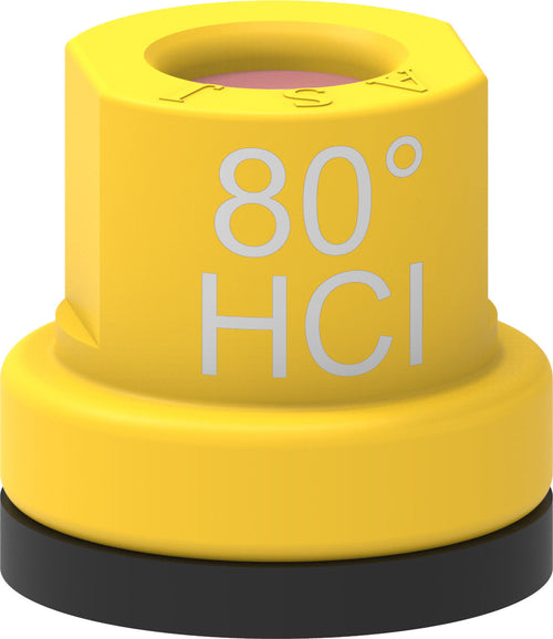 Ugello Cono Vuoto Ceramica Delrin 80° Giallo confezione da 5 pezzi