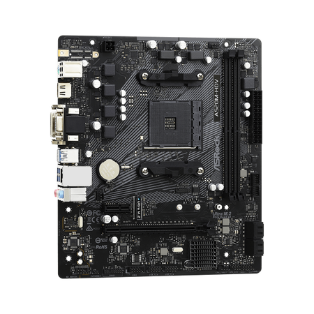 Asrock Mb Am4 A520m-hdv 2xddr4 4xsata Raid M.2 Usb 3.2 Vga/dvi/hdmi