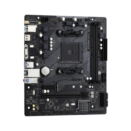 Scheda Madre Asrock A520M-HVS - Supporto Cpu Amd A4 - Supporto Ram 2x DDR4 - Hdmi, D-Sub - 4x USB 3.1 - GLan - Micro Atx