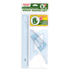 Set Disegno Per Mancini Riga 30Cm E Squadre Da 45 E 60 Arda
