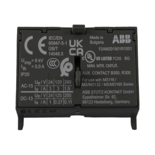 Contatto ausiliario frontale NO-NC per termico serie MS116-MS165 ABB