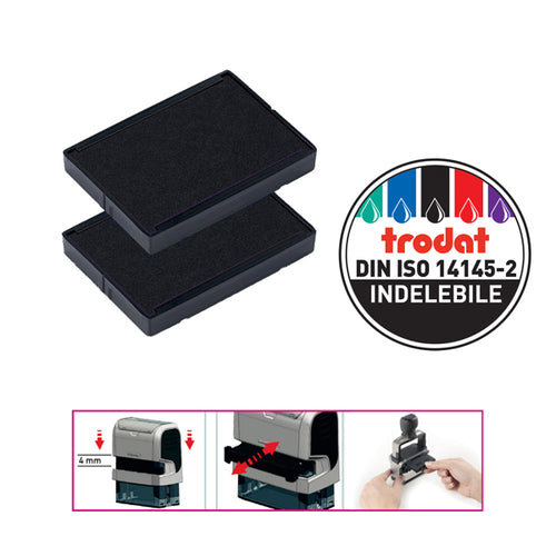 Blister Da 2 Tamponi 6/4929 Nero Trodat