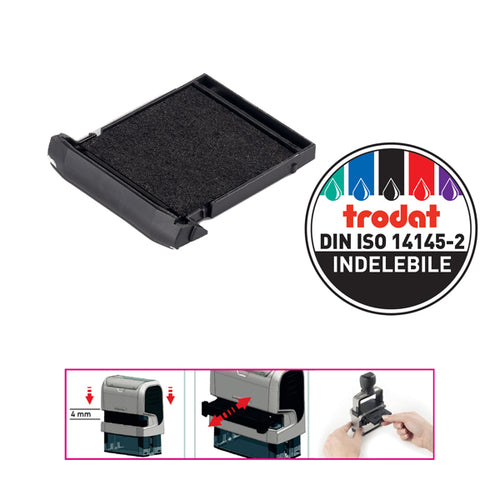 Blister Da 2 Tamponi 6/9440 Nero Trodat