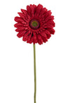 Fiore decorativo Gerbera con petali rosso decorazione centrotavola h 62 cm