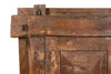Biscottini Finestra finestrina grata porta in legno massello e in ferro antica e vecchia con telaio da interno o da esterno