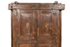 Biscottini Finestra finestrina grata porta in legno massello e in ferro antica e vecchia con telaio da interno o da esterno