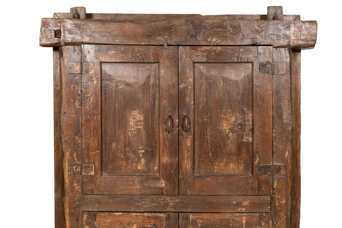 Biscottini Finestra finestrina grata porta in legno massello e in ferro antica e vecchia con telaio da interno o da esterno