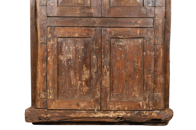 Biscottini Finestra finestrina grata porta in legno massello e in ferro antica e vecchia con telaio da interno o da esterno