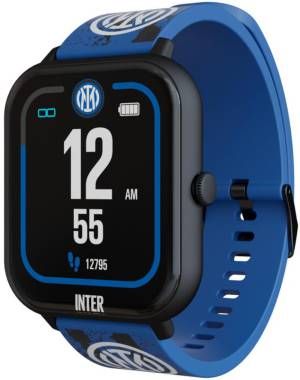 Techmade smartwatch inter cassa nera cint. nero e blu 1.83 - TM-SWFOOT-INT2