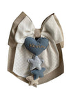 Fiocco nascita in cotone personalizzabile fatto a mano 35 x h 40 cm Made in Italy