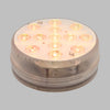 Disco sommergibile con led a luce RGB multicolore Ø8,5cm a batterie