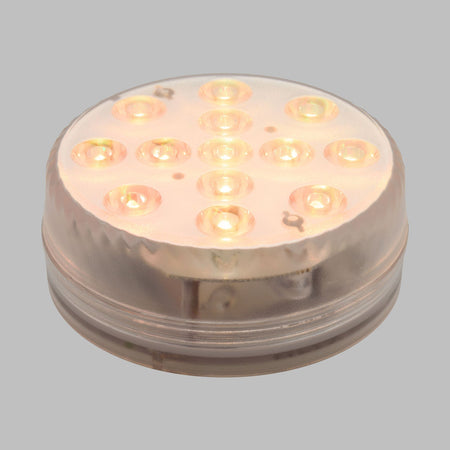 Disco sommergibile con led a luce RGB multicolore Ø8,5cm a batterie