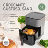 Panasonic Friggitrice ad Aria 5L Nero/Grigio NF-CC500SXE