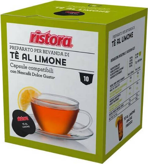 80x Thé Limone Ristora in Capsule Compatibili Dolce Gusto Blister 8 X 10 Pz Alimentari e cura della casa/Caffè tè e bevande/Tè e tisane/Tè Assortiti Non solo alimenti - Albano Laziale, Commerciovirtuoso.it