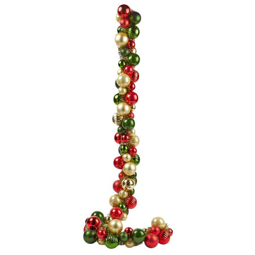 Ghirlanda di natale con palline colorate decorazione natalizia da interno