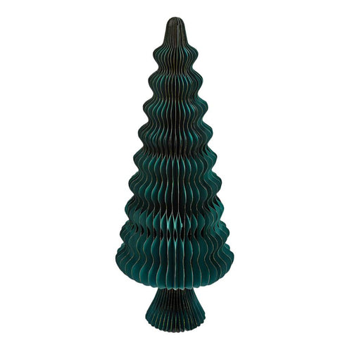 Statuetta Pino color verde scuro per decorazioni natalizie