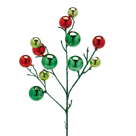 Ramo decorativo con sfere per decorazioni e composizioni floreali h 53 cm