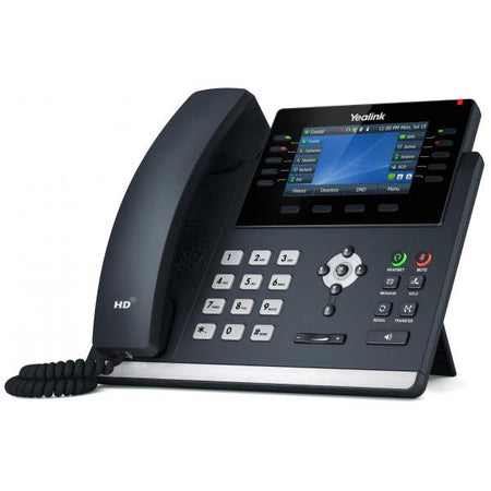 YEALINK TELEFONO VOIP 2XLAN GIGABIT, DISPLAY A COLORI 4,3, 1XRJ9, 16 LINEE SIP