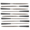 Lime ad ago con custodia in plastica per metallo set da 10