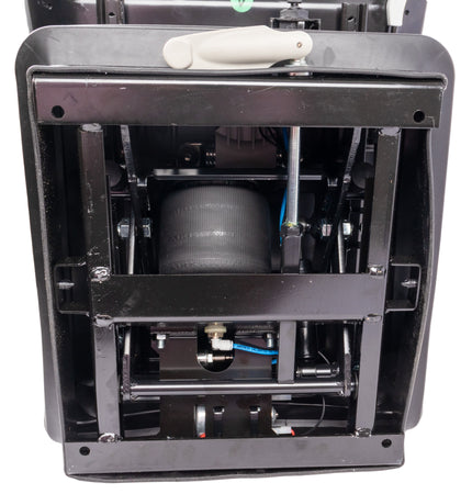 Sedile Activo Plus in tessuto nero con sospensione pneumatica e piastra rotante