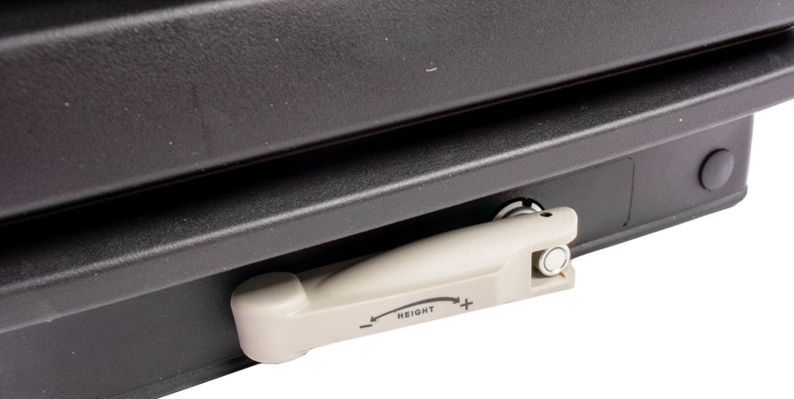 Sedile Activo Plus in tessuto nero con sospensione pneumatica e piastra rotante