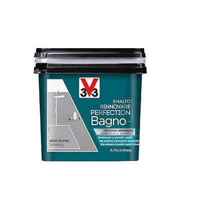 V33 - SMALTO RINNOVARE PERFECTION BAGNO 750ML GRIGIO DELFINO SATINATO