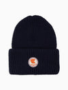 Gallo Berretto con risvolto unisex bianco a coste tinta unita cappello uomo / cappello donna