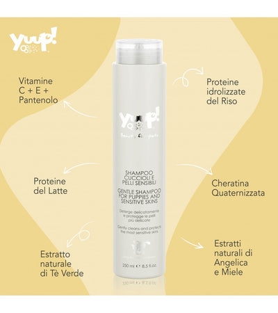 Yuup Shampoo per Cani Cuccioli e Pelli Sensibili 250ml