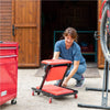 Lettino Sgabello Sottomacchina 2in1 Officina Garage 6 ruote Regolabile 120x40cm
