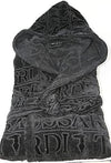 Accappatoio Overlogo ! Trussardi Unisex con Cappuccio in Pura Spugna di cotone -Eleganza e stile