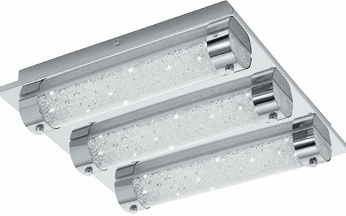 EGLO Tolorico illuminazione da soffitto Cromo, Trasparente LED A++