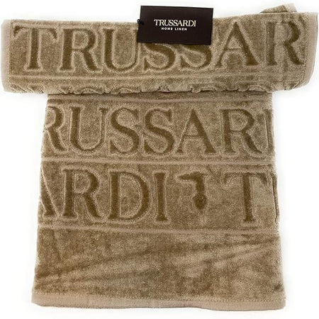 Asciugamani Trussardi Overlogo Coppia in Puro Cotone Viso e bidet