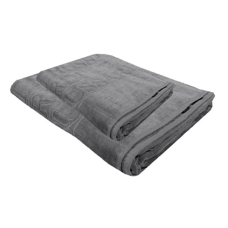 Asciugamani Trussardi Overlogo Coppia in Puro Cotone Viso e bidet