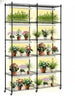 VEVOR Plant Stand with Grow Light, 6 Tiers, 200W Indoor Grow Light Shelf, Full Spectrum Lights, Metal Plant Rack with Timer, Grow Rack for Garden Plants