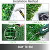 Siepe artificiale per parete sempreverde verticale Bosso da intero ed esterno 1 x 1 mt