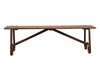 Biscottini Panchina in legno e ferro L153XPR40XH46 CM Solida robusta massello Offerta