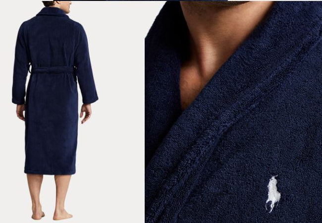 Accappatoio ! Ralph Lauren  Puro Cotone con Cappuccio - Lusso e Comfort