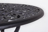 Tavolo tondo Victoria in alluminio da esterno per giardino e veranda Ø 110 cm