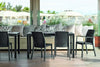 Sedia in Polipropilene  Phoenix effetto rattan per interno e esterno, adatto per bar e strutture