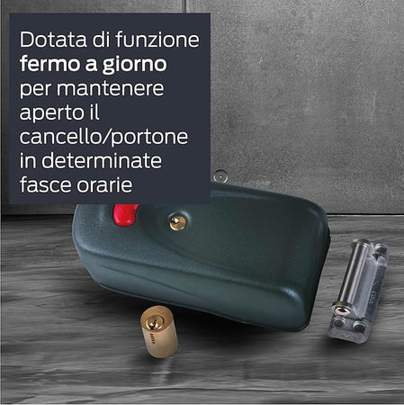 CISA - ELETTRIKA 1A731-00-0 ELETTROSERRATURA PER CANCELLO A BATTENTE REVERSIBILE DX-SX CON PULSANTE E CILINDRO