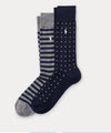 Calze ! Ralph Lauren - Set Due Paia Calze: Invernali-Righe e Pois - Stile Inconfondibile
