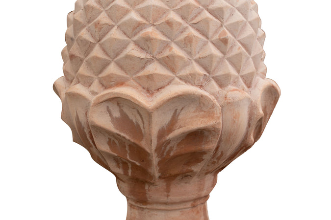 Biscottini Pigna invecchiata, in terracotta toscana 100% Made in Italy interamente Lavorata a Mano L38xPR38xH74 cm