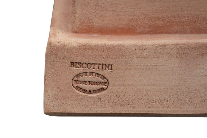 Biscottini Pigna invecchiata, in terracotta toscana 100% Made in Italy interamente Lavorata a Mano L38xPR38xH74 cm