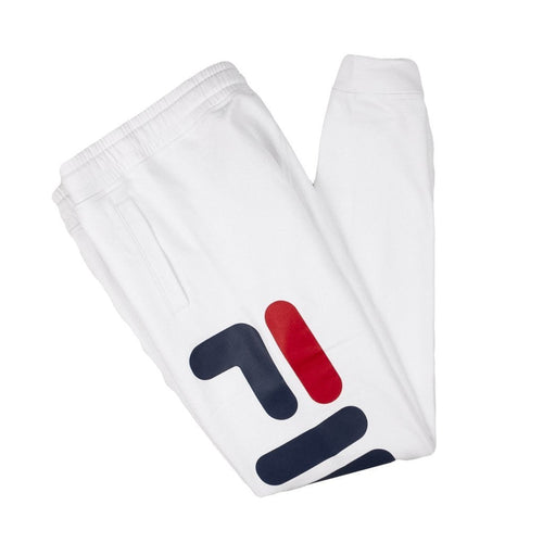 FILA Pantalone Tuta Felpato Uomo Classic Basic Pants Bright White da uomo