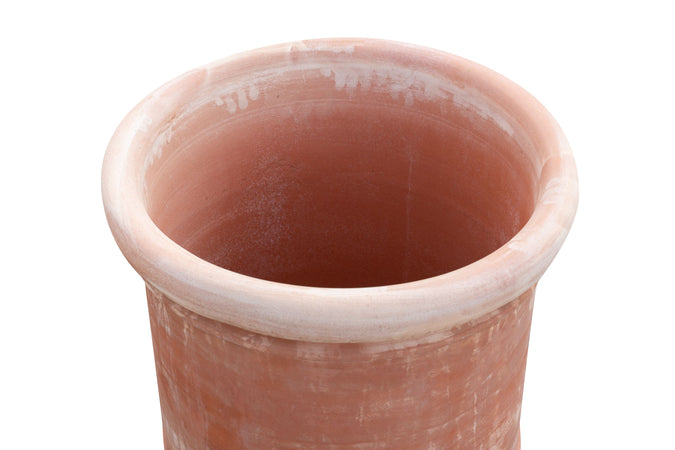 Biscottini VASO CONCA INVECCHIATA, IN TERRACOTTA TOSCANA 100% MADE IN ITALY INTERAMENTE LAVORATA A MANO L62XPR62XH50 CM