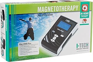 IACER I-Tech MAG 2000 Plus, per Magnetoterapia Domiciliare e Professionale, 2 canali da 200 Gauss cad, 35 Programmi, Fino a 10 Memorie Utente, Fascia Elastica a 3 Solenoidi, Coppia di Solenoidi, Borsa
