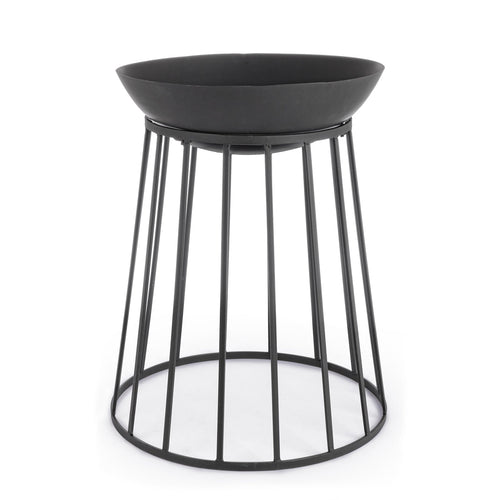 Braciere Alto da Giardino Efesto in acciaio verniciato decorazione moderna Ø 50 X h 63 cm