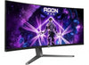 AOC Agon PRO AG346UCD - 34 Inch WQHD OLED Curved Gaming Monitor, 175 Hz, 0.03 ms, FreeSync Premium Pro, G-Sync comp., HDR400 (3440 x 1440, 2 x HDMI 2.0, 1 x DisplayPort 1.4, USB Hub) Black