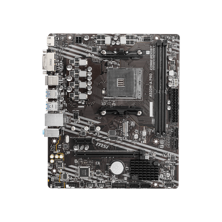 Scheda Madre Msi A520M-A PRO - Socket AM4 - Supporto Cpu AMD Ryzen 5000 e 3000 - 2x DDR4 - RAID 0, 1,10 - Grafica Integrata DVI, HDMI - 6x USB 3.2 - GLan - PCI Express x16 - mATX