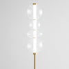 Piantana Contemporanea Bubbles Metallo Oro Led Integrato 36W